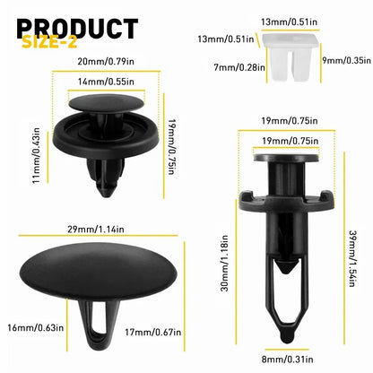 Fender Trim Push Pin Rivet Clips for Toyota