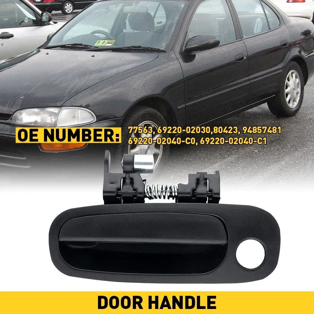 Outside Door Handle for Toyota Prizm Corolla (1998–2002) - Left, Black