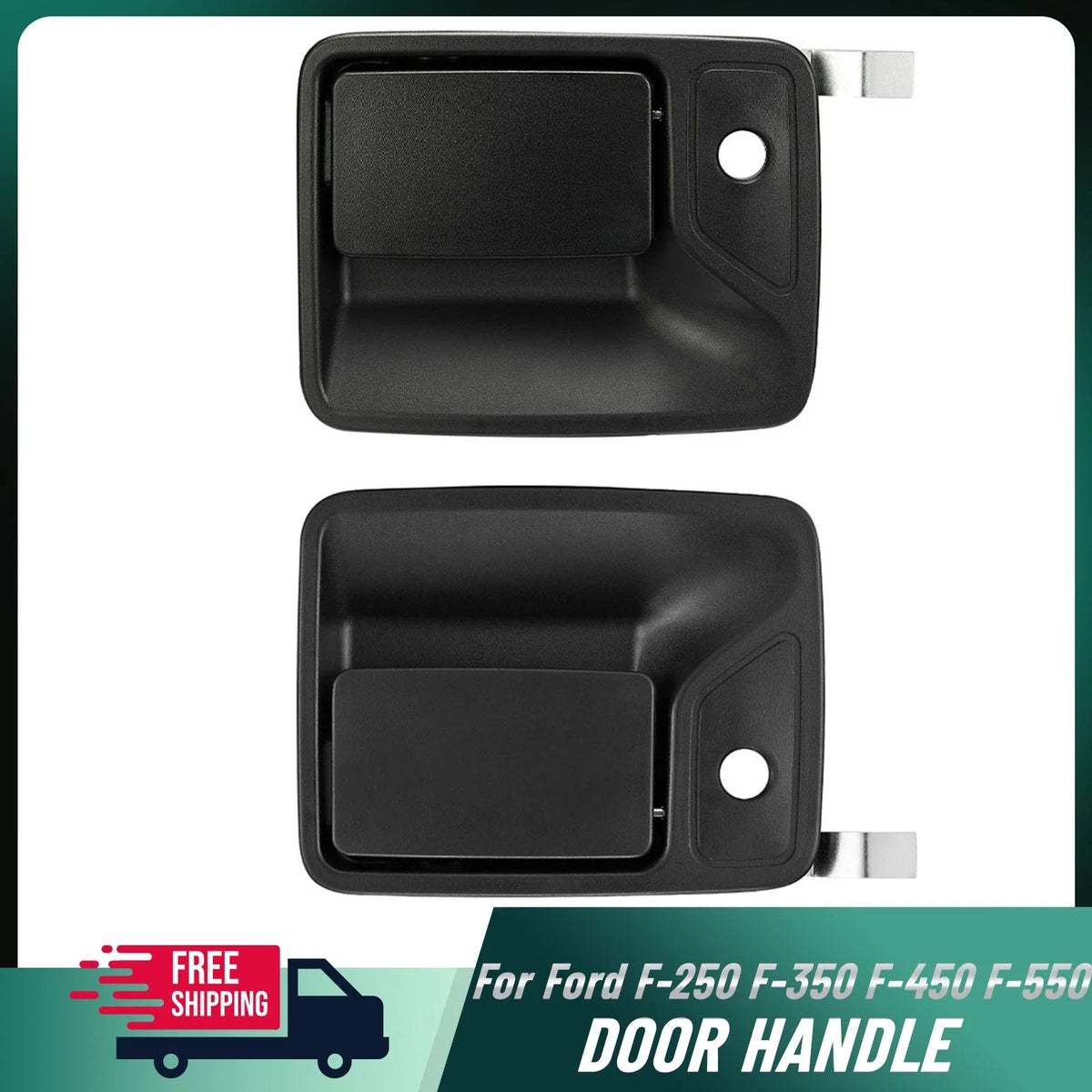 2PCS Front Exterior Door Handle for Ford F-250 F-350 F-450 (1999–2016)