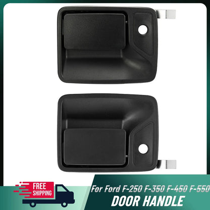 2PCS Front Exterior Door Handle for Ford F-250 F-350 F-450 (1999–2016)