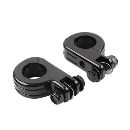 Foot Peg Mount Clamp Bracket for Harley 1 1/4" Highway Engine Crash Bar