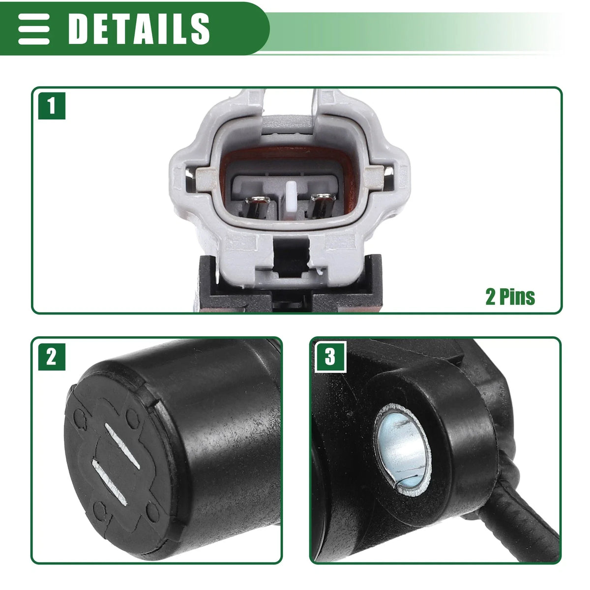 Set of 2 ABS Wheel Speed Sensors for Toyota 4Runner (No. 8954535030)