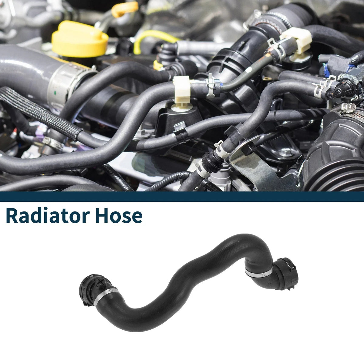 Radiator Hose for BMW X1 E84 L4 2.0L (2012–2015) No. 17127612445 Rubber