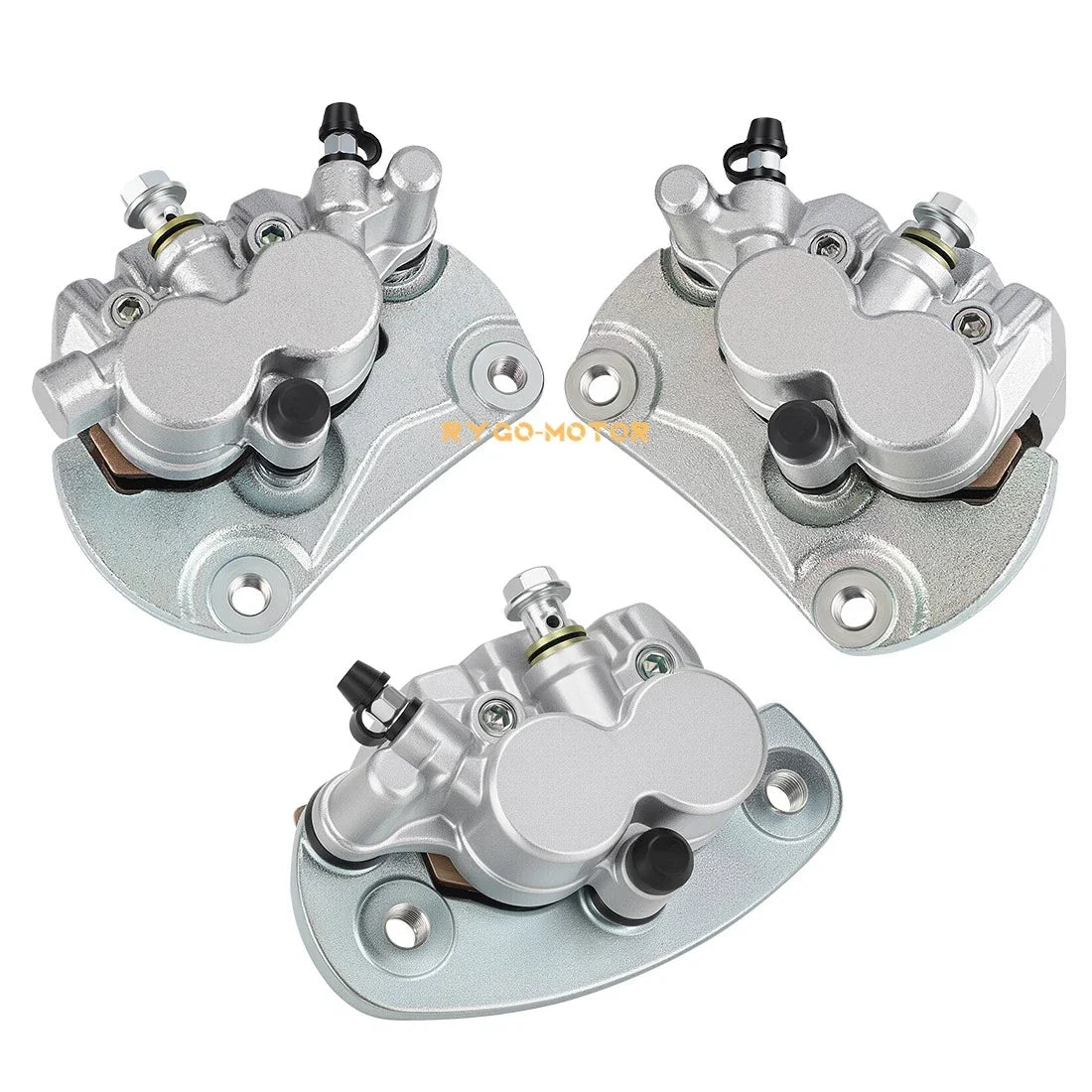Set of 2 Front & Rear Brake Calipers w/Pads for Can-Am Commander 1000 (2011–2018)
