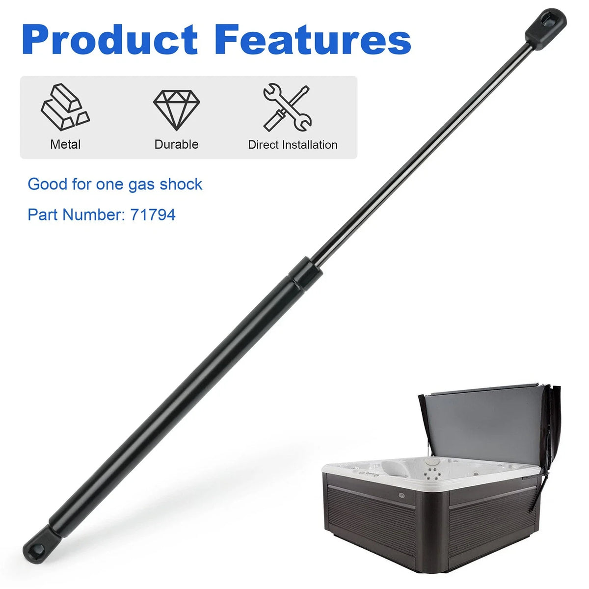 Gas Spring Cover Lifter for Watkins Caldera Spas (Uprite) 71794