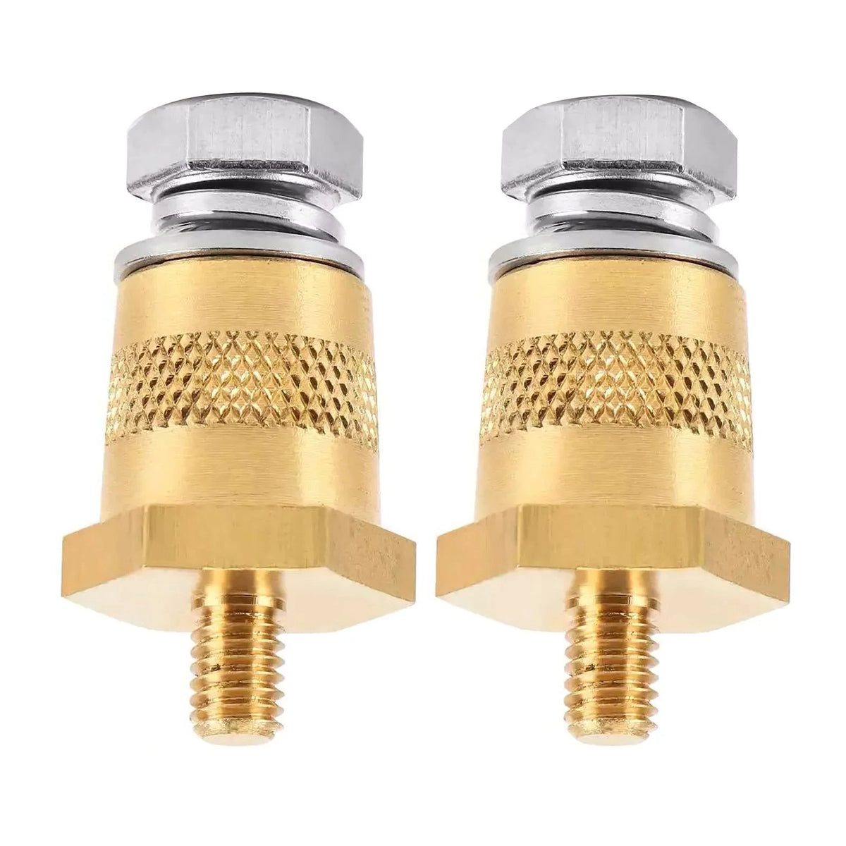 1 Pair Brass Battery Terminal Connector M6 for Automotive Use