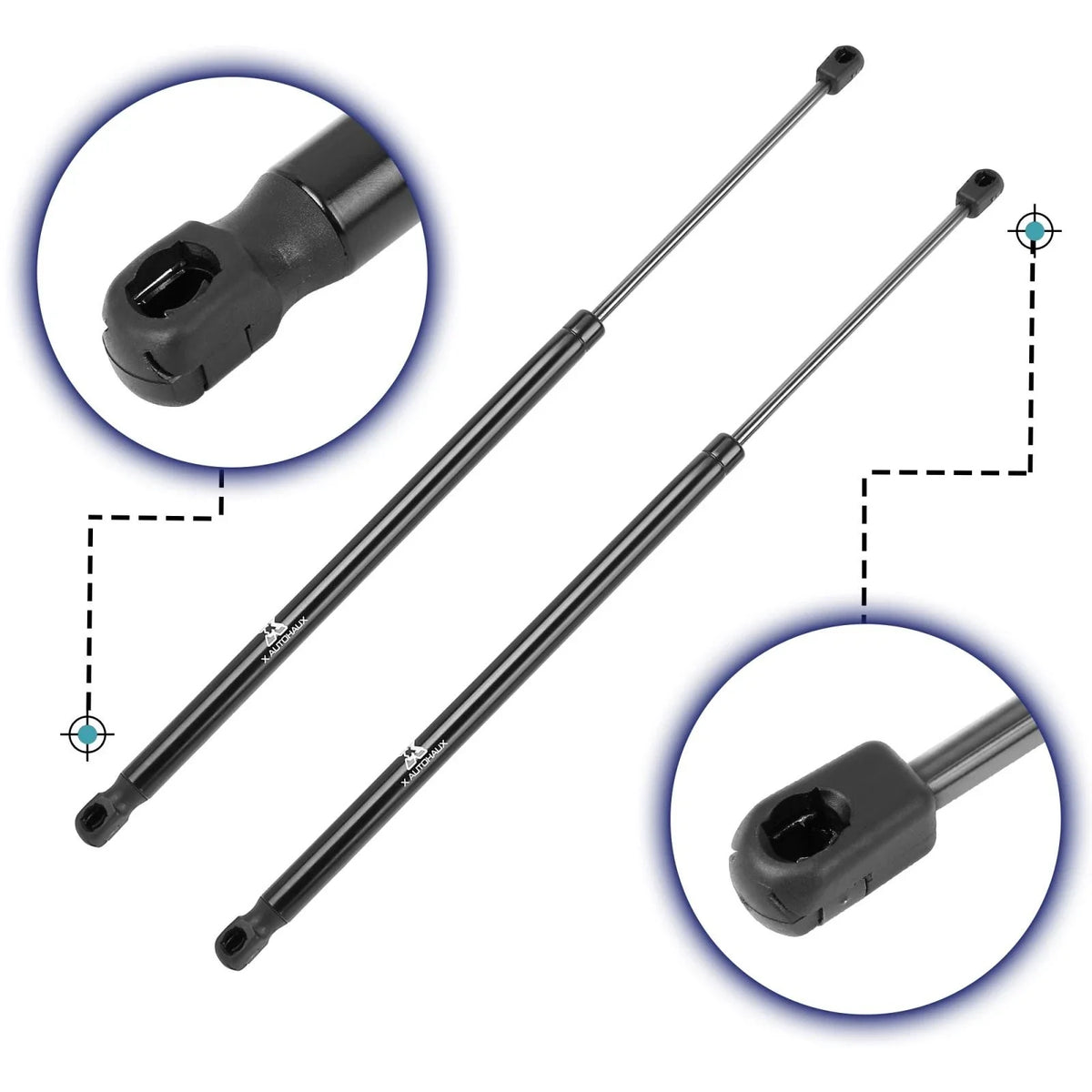 2X Front Hood Lift Supports Struts Gas Spring SG201022C for VW Touareg (2004–2010)