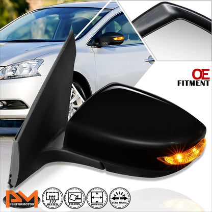 Powered Heated Turn Signal Side Rear View Mirror for Nissan Sentra (2013–2015)