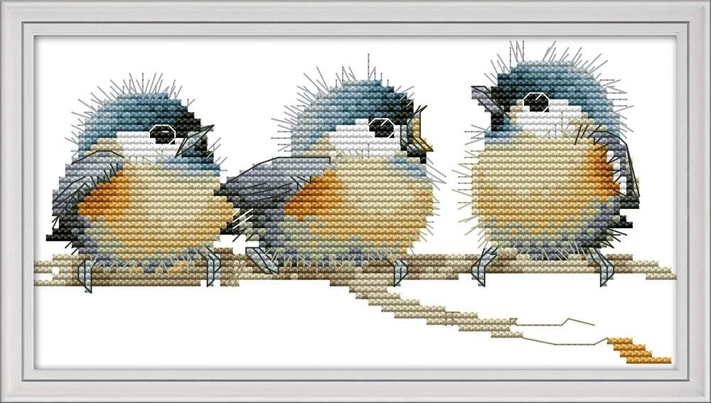 Cross Stitch Kits for Three Birds Awesocrafts