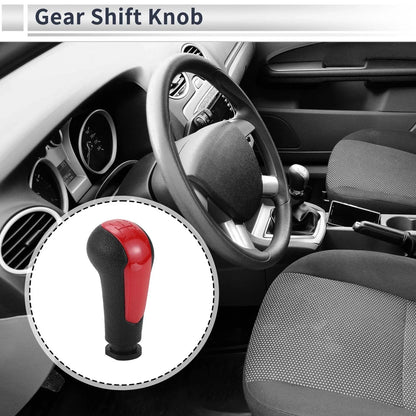 5 Speed Shift Knob for Chevrolet Spark (2013–2022) Red Black Plastic