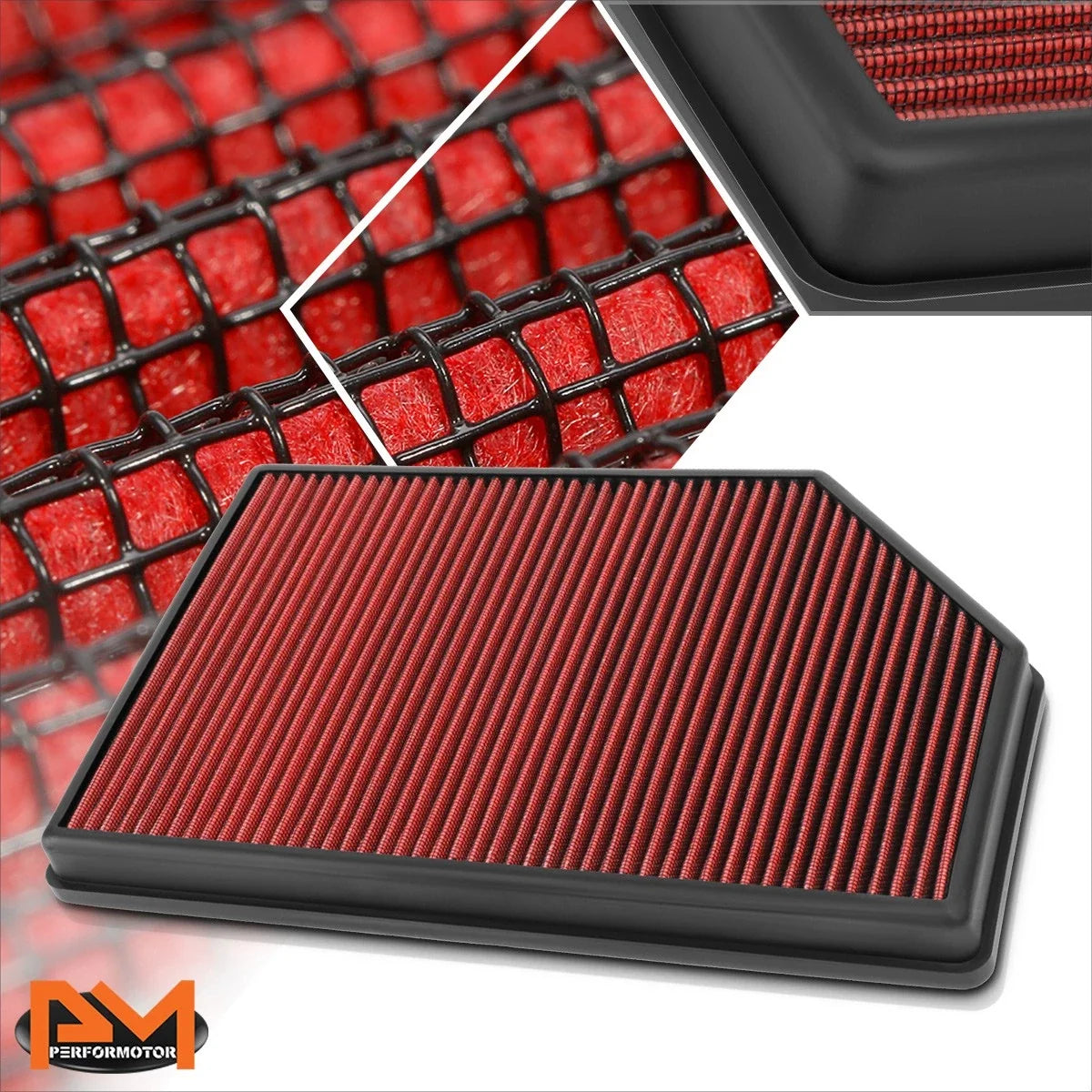 Reusable Hi-Flow Air Filter Panel for Volvo S60/S80/V60/XC60/XC70 (2007–2020)