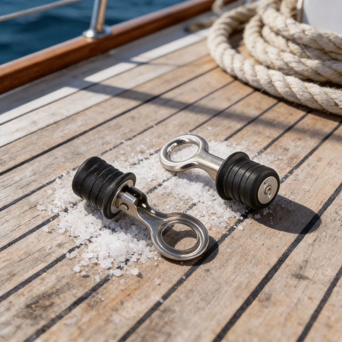 2X Drain Stopper with Rubber Seal for Boat and Lawn