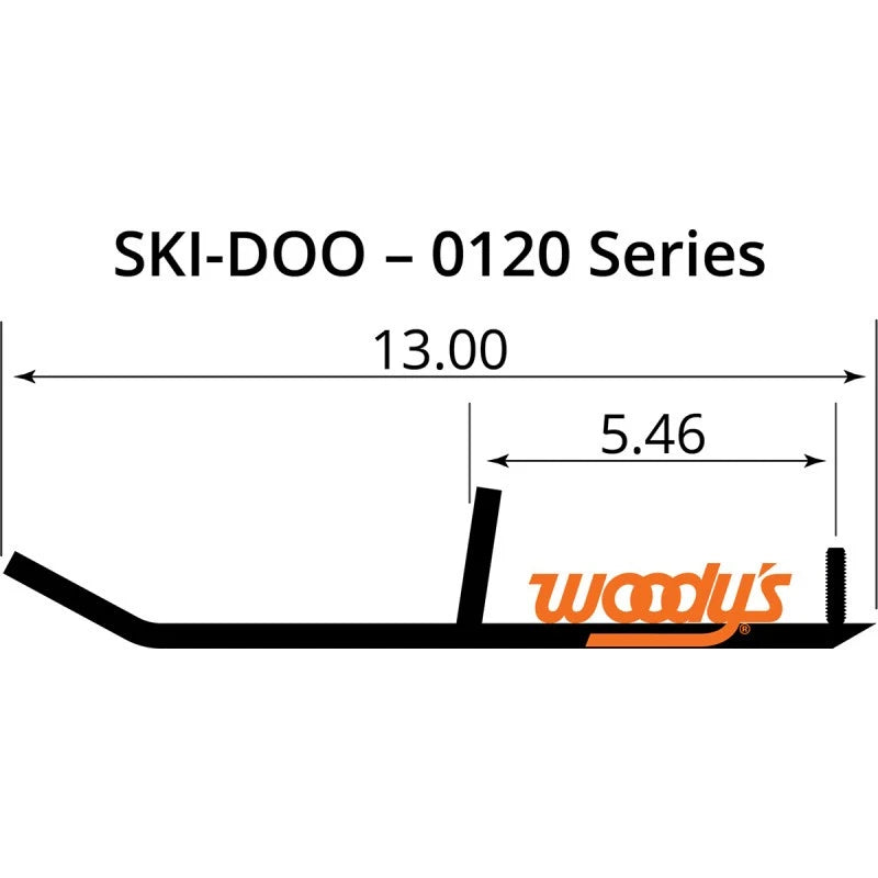 Wear Bars for Mini Sleds (RUS0120) - Standard - Black