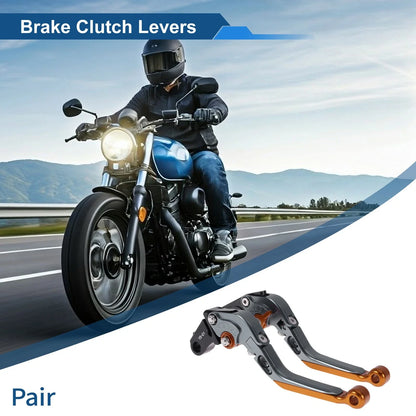 Adjustable Brake Clutch Levers for Honda X11 (1999–2002) Titanium Orange