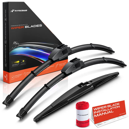 Set of 3 Windshield Wiper Blades for Toyota Land Cruiser