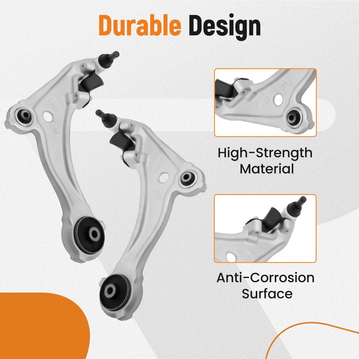 Set of 6 Front Lower Control Arms Outer Tie Rods Sway Bar for Nissan Maxima (2009–2014)