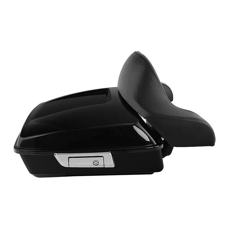 Chopped Trunk Backrest Chrome Mount for Harley Touring Street Glide (2014–2026)
