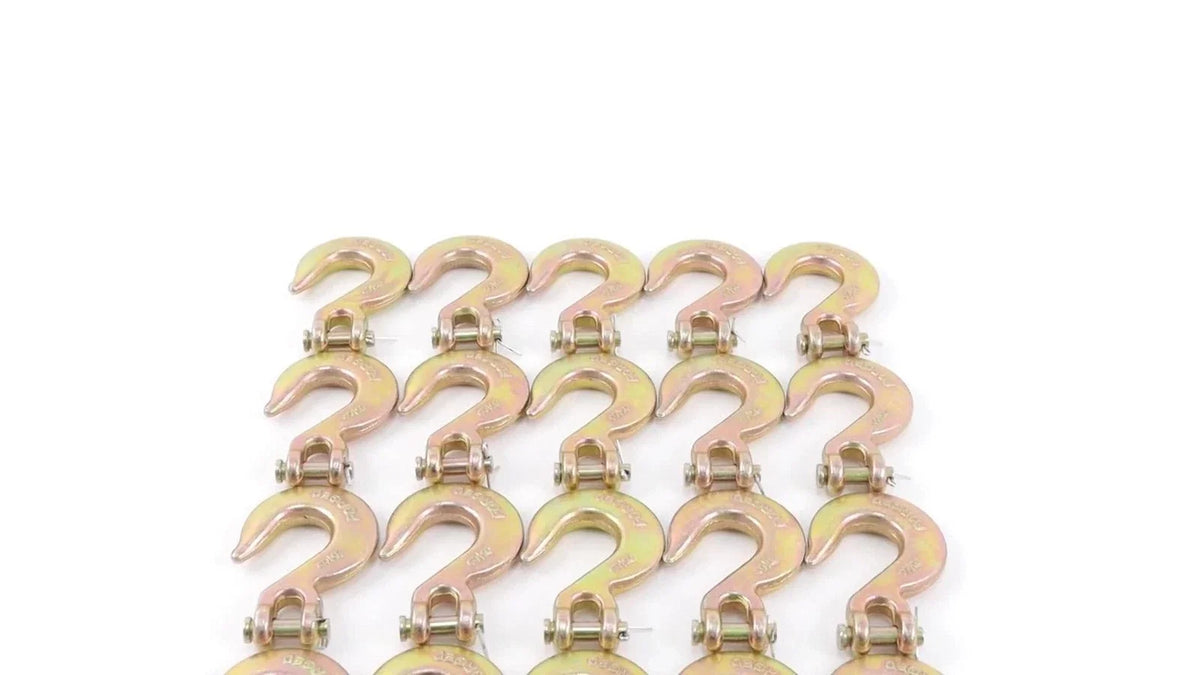 20 Pack Clevis Slip Hooks for Tow Chains (3/8 Inch, 6,600 LBS WLL)