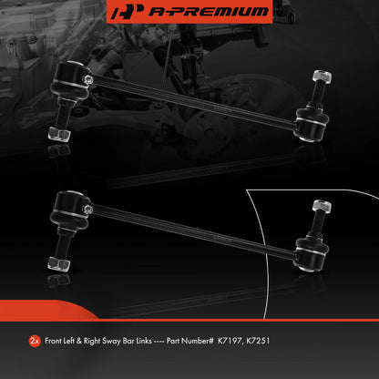 2X Front Stabilizer Bar End Link for Chrysler Concorde Dodge Intrepid (4616041, 4764091, 5012521AA, K7197, K7251)