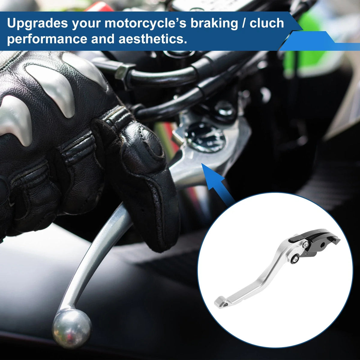 Adjustable Short Brake Clutch Levers for Honda CBR600RR (2003–2006) Silver Tone