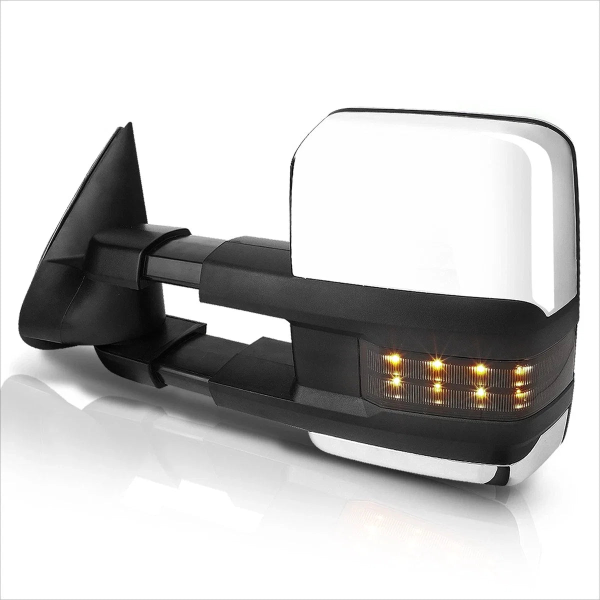 Power+Heat Chrome Towing Mirror with Smoked LED Lamp for Silverado/Sierra (2003–2007)
