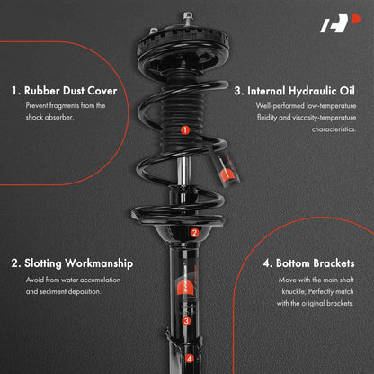 Rear Strut w/ Coil Springs Assembly for Subaru Impreza TS (2003) 18819184, 18819183, 272413, 272412