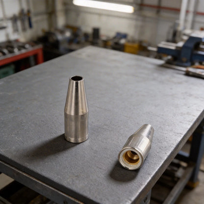 2X Copper Base Mig Welding Nozzles 0.4 Inch Orifice for Welding and Cutting
