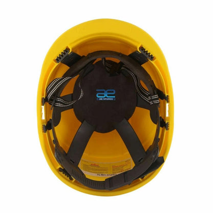 Shelblast Safety Helmet with Peak for Professional (Lemon Yellow)