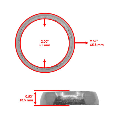Exhaust Gasket Donut Seal for Polaris Sport 400 400L (1996–1999) MG103AA1004