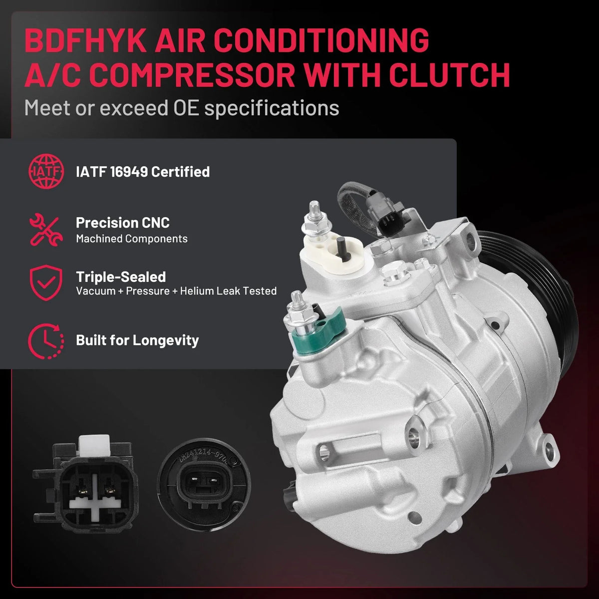 A/C Compressor for Ford Edge (2012–2014), Explorer (2012–2013) CO 29130C