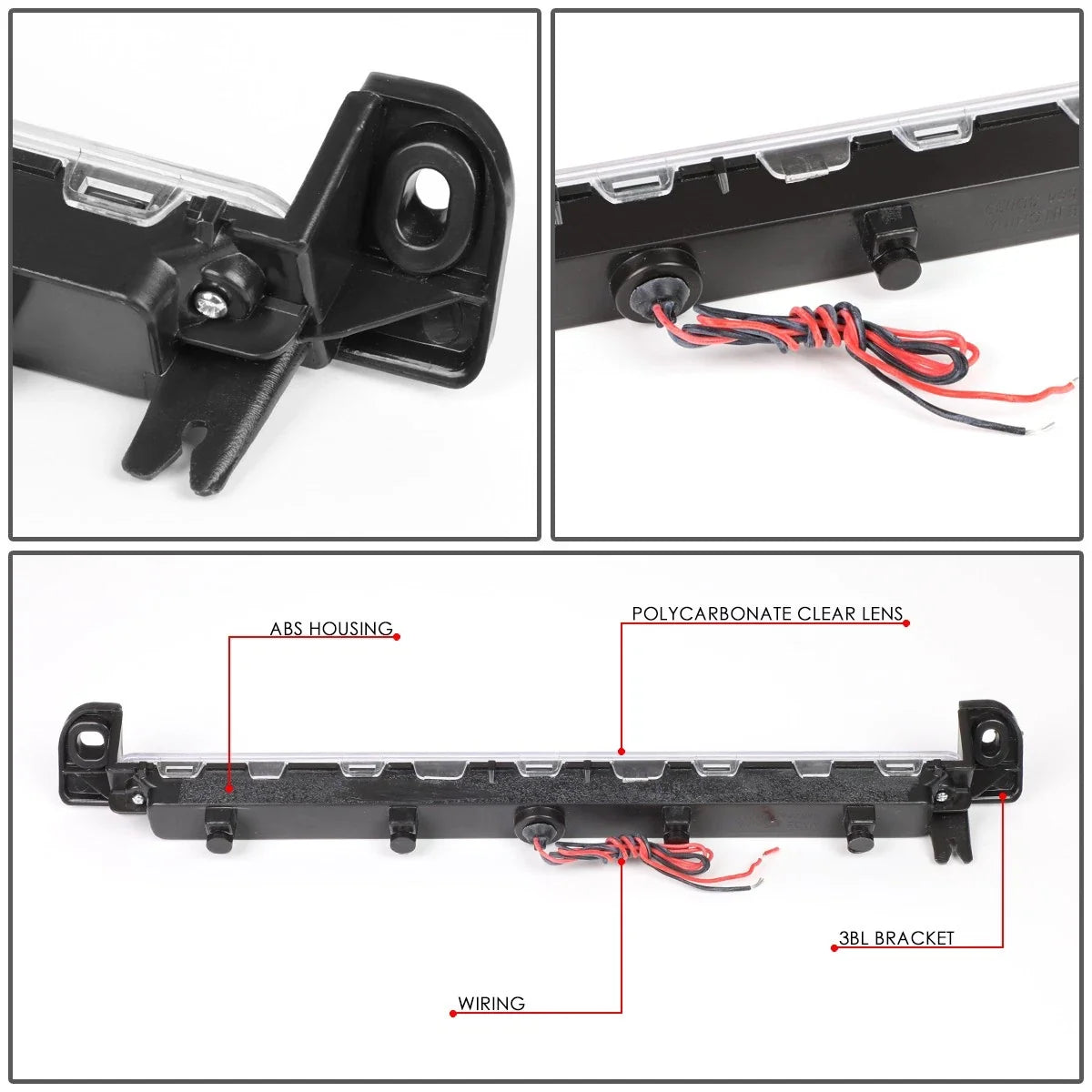 Full LED Third Tail Brake Light for Nissan Pathfinder QX4 (2001–2004)