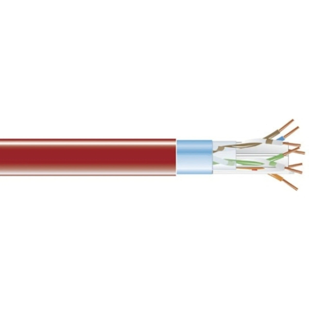 Black Box CAT6 400-MHz Solid Bulk Cable F/UTP CMR for EVNSL0606A-1000