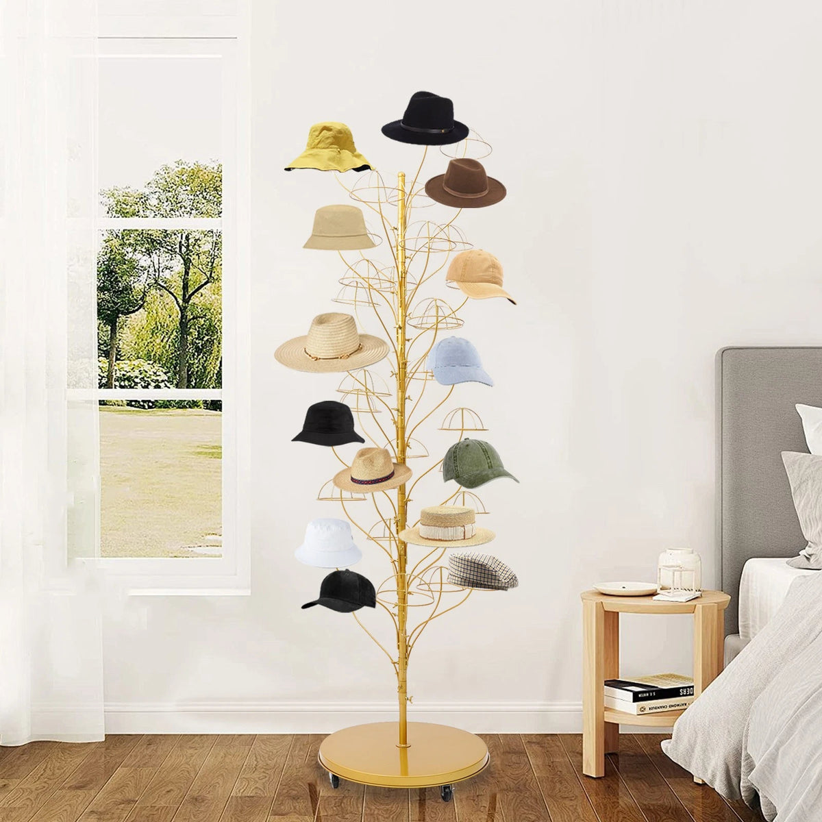 Hat Display Stand for Floor Use