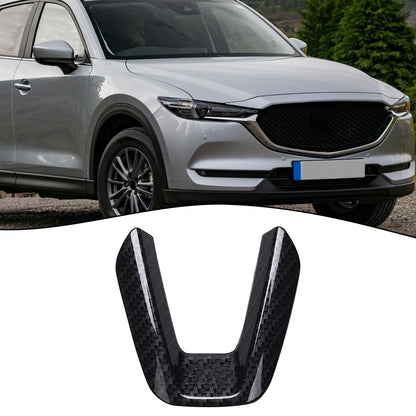 Carbon Fiber Style ABS Steering Wheel Center Trim for Mazda 3 6 CX-5 CX-9