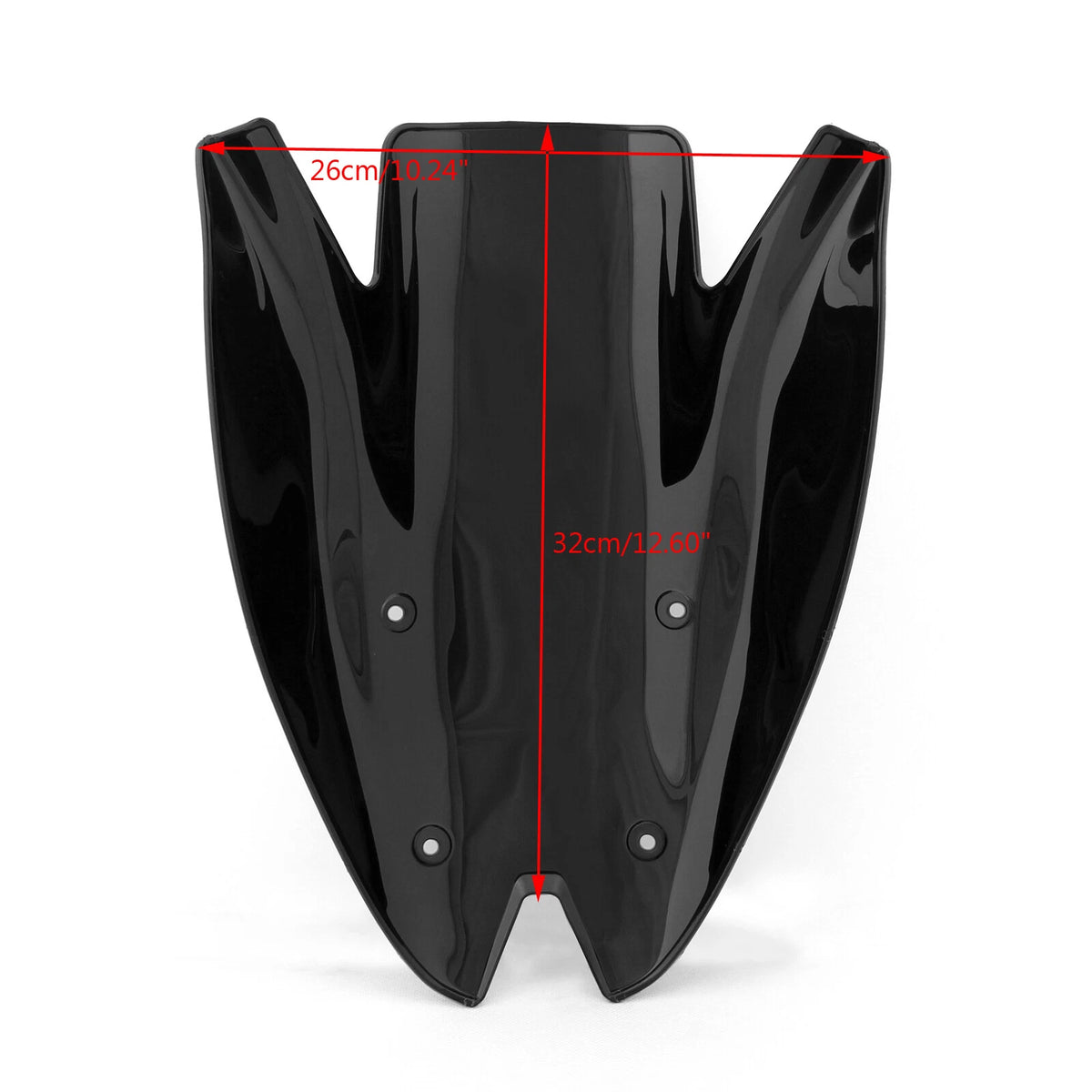Double Bubble Windshield for Kawasaki Z1000 (2010–2013) WIN-K222-Black