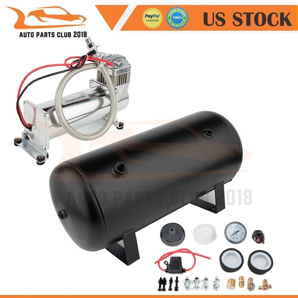 Air Compressor Tank Gauge Kit for Car Horn System (200 PSI)