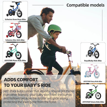 2-Pack 12'' x 1.75/1.95 Inner Tubes for Kid Bikes (Compatible with Most Models)
