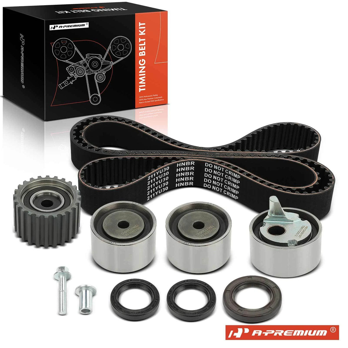 8x Timing Belt Kit for Subaru Impreza 1993 Legacy 1990-1993 (1.8L, 2.2L) TCK172