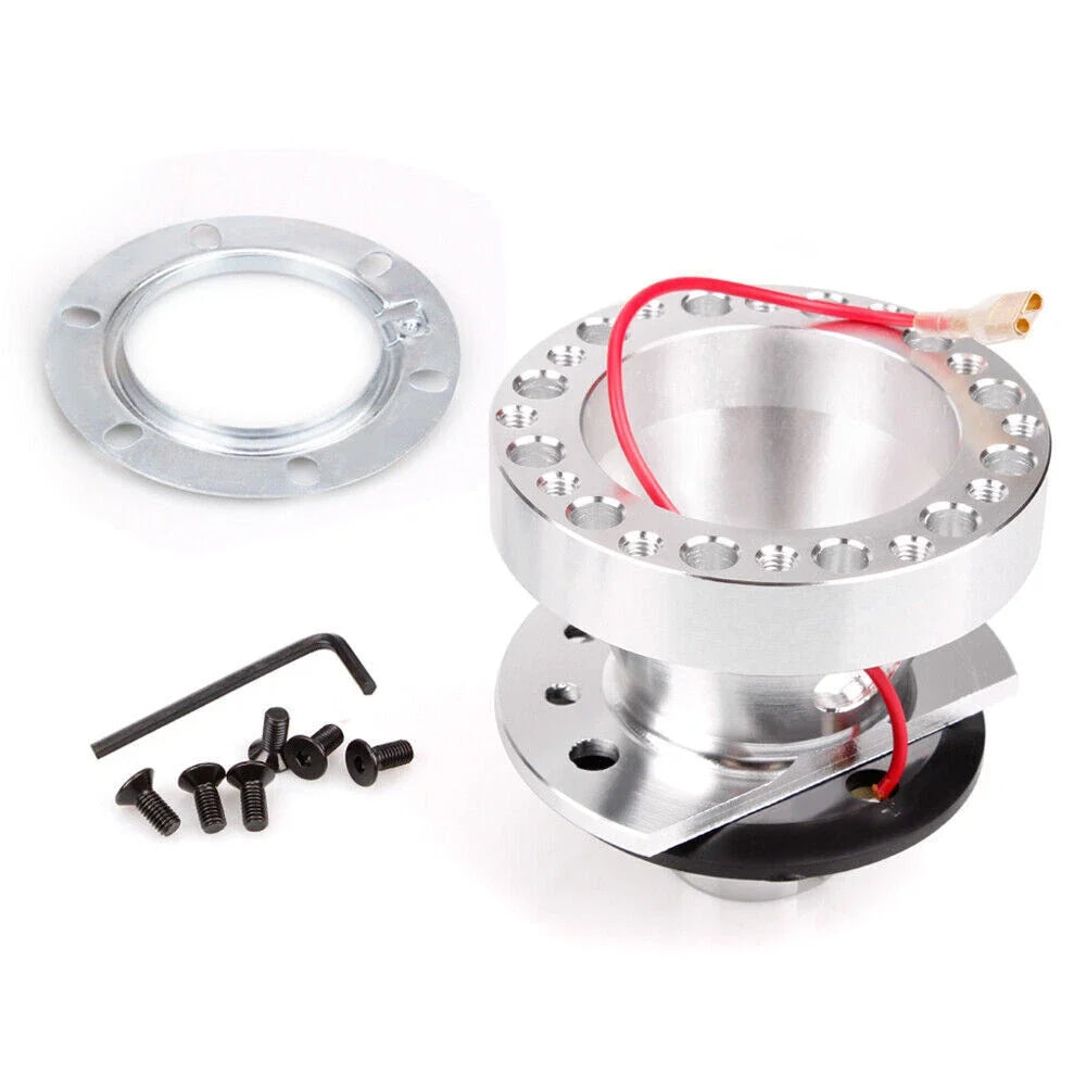 Aluminum Steering Wheel Hub Adapter Kit for Honda Civic EK/EX/RSX/CR-V (1996–2011)