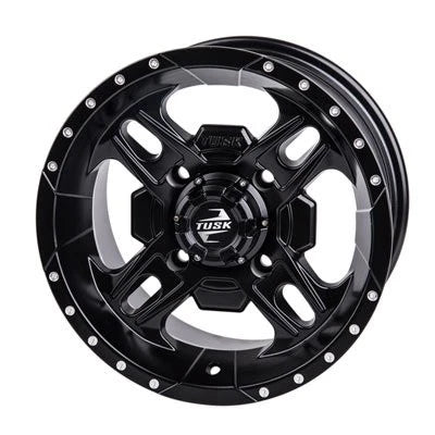 Tusk Beartooth Wheel 14x7 Matte Black for ATV (185-277-0008)