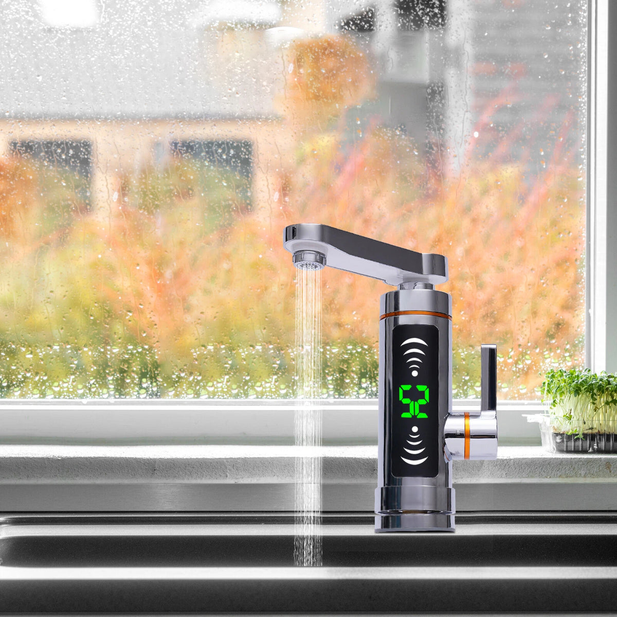 3000W Electric Hot Water Heater Faucet for Kitchen Bathroom Tap