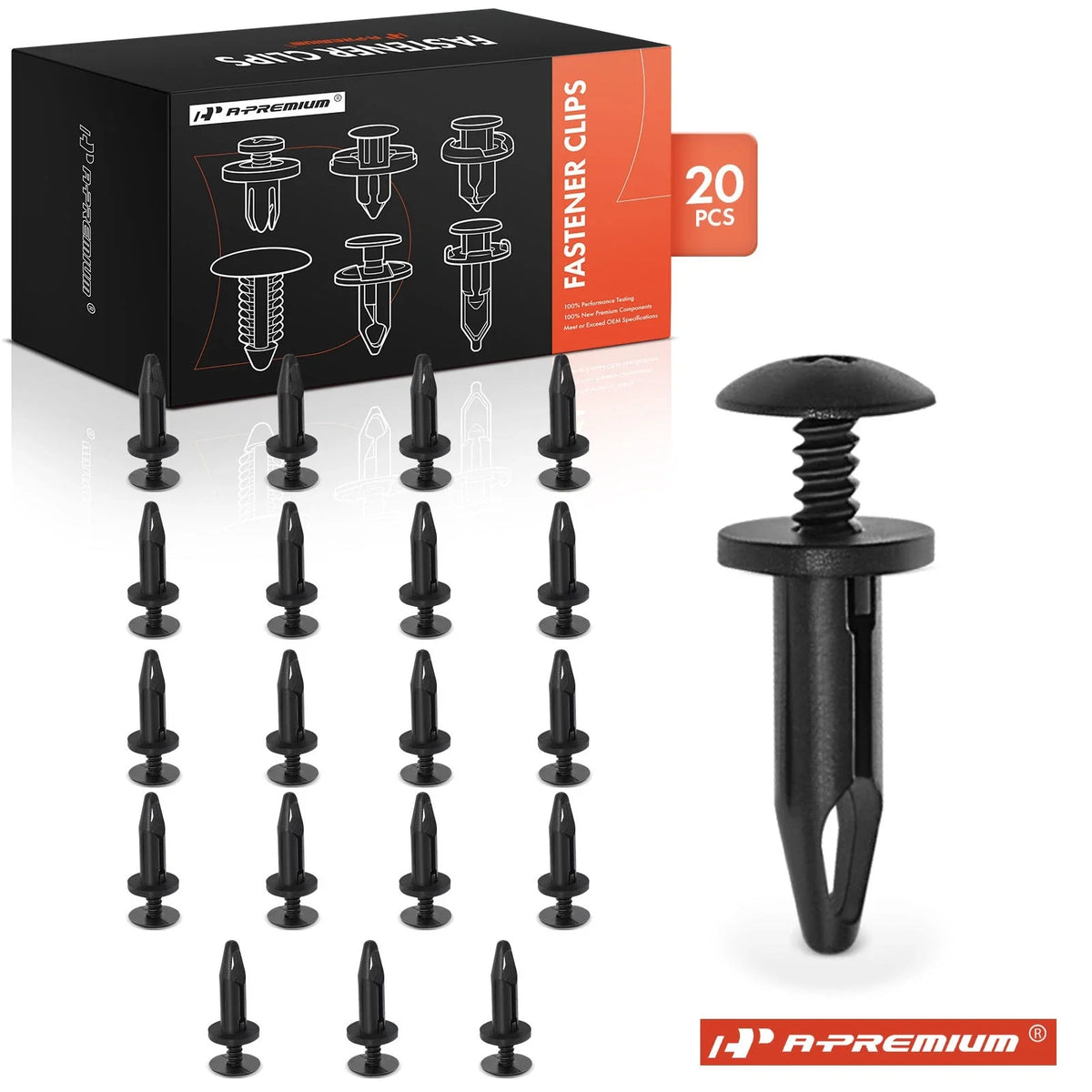 20x Push-Type Fasteners for Jeep Wrangler, Dodge Journey