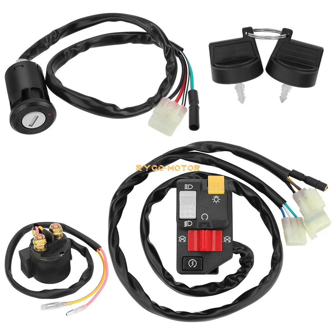 Left Handlebar Switch Key Starter Relay for Honda Sportrax 250 TRX250EX (2006–2007)