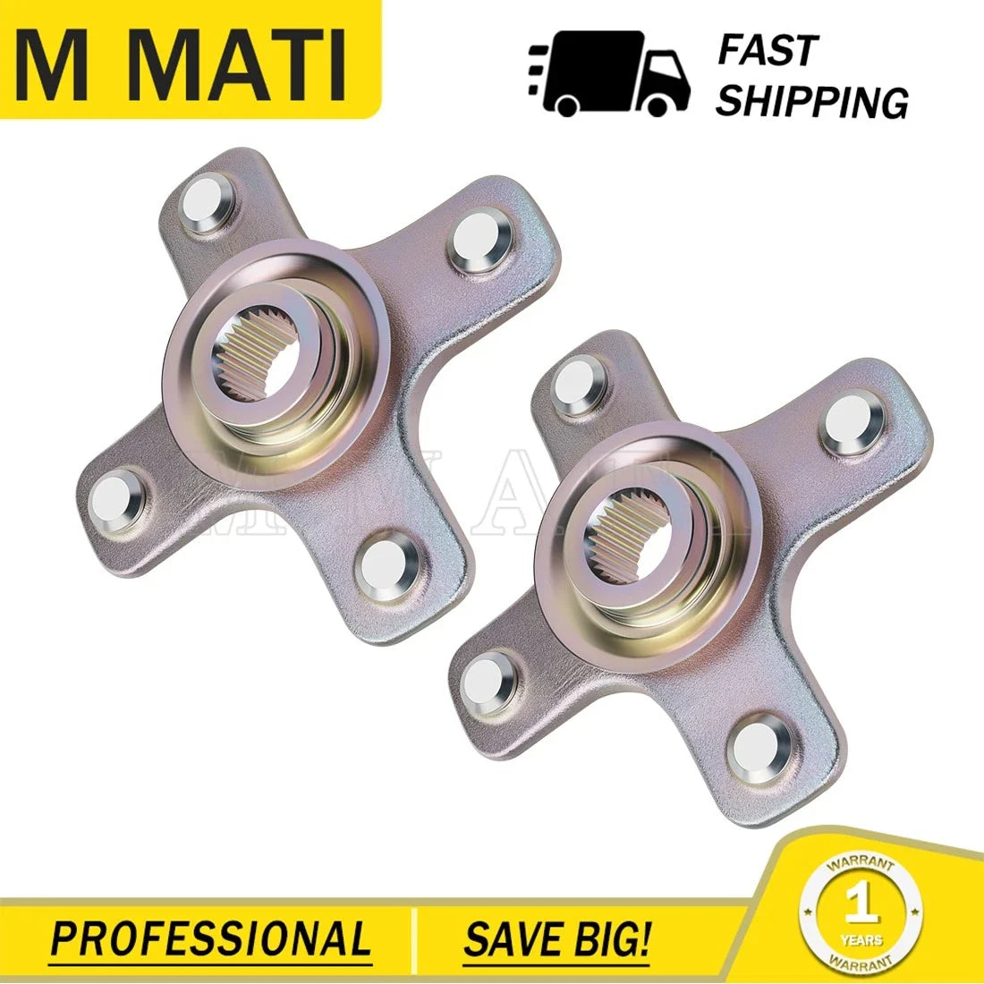 2X Front/Rear Wheel Hubs for Can-Am Bombardier Outlander 500 650 (2006–2012)