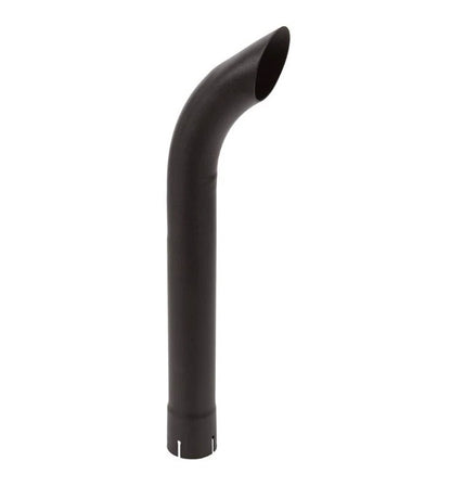 2.5" x 24" Curved Black Exhaust Pipe for 580M 580SM (Universal)