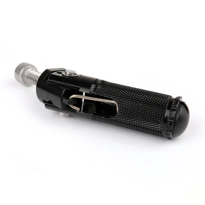Set of 2 CNC Folding Foot Pegs for Universal Motorcycle (FP-140-Black)