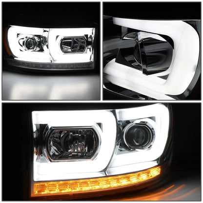 Dual LED DRL Sequential Turn Signal Projector Headlight for Ram Truck (2006–2009)