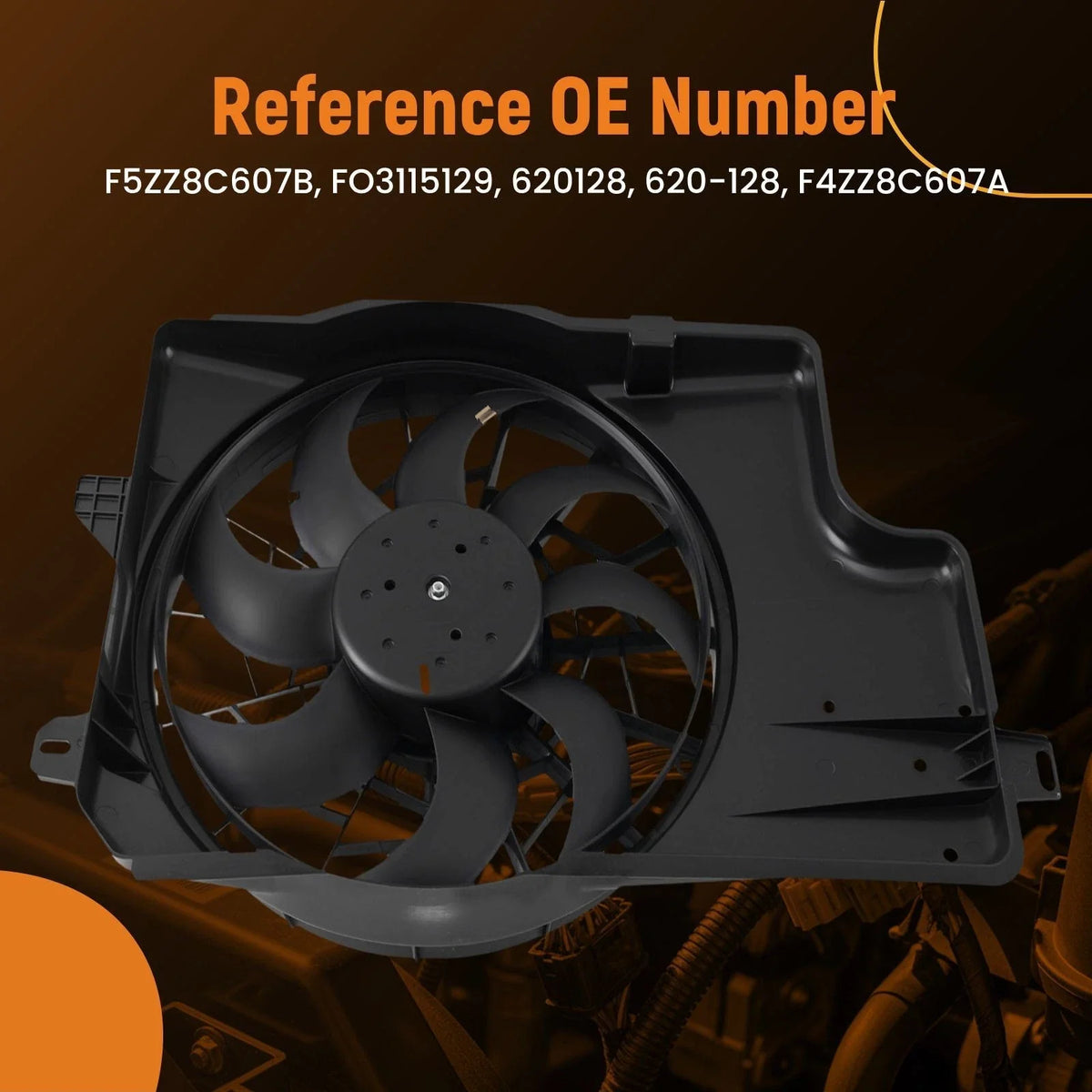 Cooling Fan Assembly for Ford Mustang V8 4.6L (1996) F5ZZ8C607A