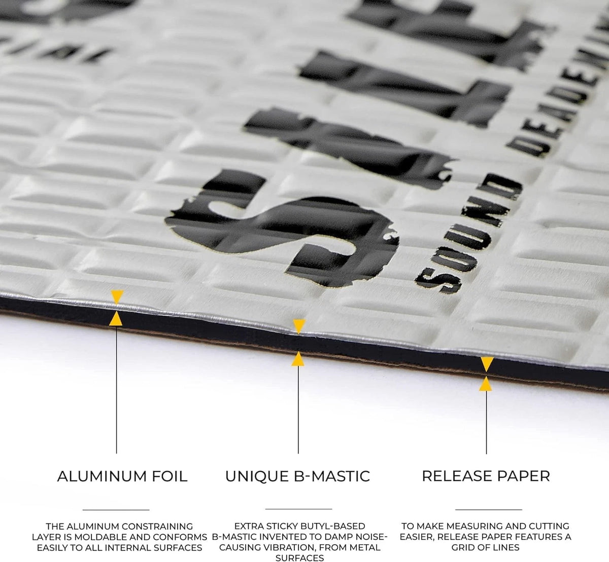 2X Siless 80 Mil Car Sound Deadening Mat for Automotive