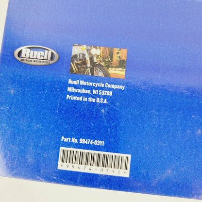 Owner's Manual for Buell XB9S Lightning (2003) 99474-03YI